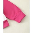 thumbnail image 5 of KIMI BEAR Newborn Baby Girls Outfits 6-12 Months Winter Clothes Set Long Sleeves Color Block Kitty Print Pullover Top Sweatshirt Bowknots Pants Sets 2pcs Warm Clothing Outwear Pink, 5 of 7