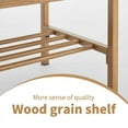 thumbnail image 5 of End of Bed Bench with Shelf Linen Upholstered Storage Shoe Bench Modern Bedroom Bench with Metal Legs for Living Room Entryway Dining Room Beige, 5 of 7