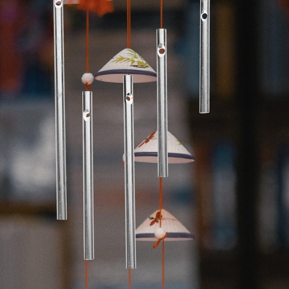 DINHEAROM 7-Piece Aluminum Wind Chime Tubes for Outdoor Yards, Patios, and Small Spaces Decoration