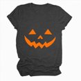 thumbnail image 4 of TOWED22 Funny Halloween T Shirts for Women Graphic Tees Vintage Cute Print Tee Holiday Tops(Grey,XXL), 4 of 5