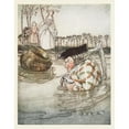 thumbnail image 3 of Arthur Rackham 20x24 Black Modern Framed Museum Art Print Titled - The Two Pots (1912), 3 of 5