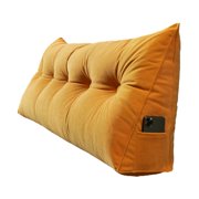 Triangular Bolster Cushion Backrest Triangle Lumbar Support Blue High Resilience Three-Dimensional Pearl Cotton Filling