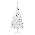 thumbnail image 1 of vidaXL Artificial Pre-lit Christmas Tree with Ball Set White 240 cm, 1 of 5