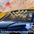 thumbnail image 6 of Xixirimido Car Windshield Sun Shade Front Windshield Cover Universal Fit for SUVs Trucks Foldable Front Window Sunshade Automotive Interior Accessories, Cute Funny Bears, 6 of 8