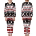 thumbnail image 2 of Renewold 2 Pieces Matching Christmas Pajamas Set for Family,Holiday PJs for Kids 11-12 T Vacation Snowflake Snowman Print Loungewear Sleepwear Teen Casual Aztec Tribal Athletic Clothing, 2 of 5