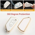 thumbnail image 4 of HSHDLDF for VW Volkswagen Key Fob Cover with Keychain Lanyard Soft TPU Key Fob Protector Shell Compatible with Golf 8 ID4 Seat Leon MK 4 Skoda Octavia Smart Key Case, 4 of 6