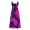 thumbnail image 4 of YuXingFu Summer Dresses for Women with Sleeves Maxi Crew Neck Plus Size Womens Dress Sleeveless Floral Long Casual Summer Multicolor S, 4 of 9