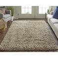 thumbnail image 4 of Feizy Stoneleigh Modern Solid, Tan/Ivory, 1'6" x 1'6" Swatch Stain Resistant Pet & Kid Friendly Handmade Luxury & Glam Design Carpet for Living Dining Bed Room, 4 of 8