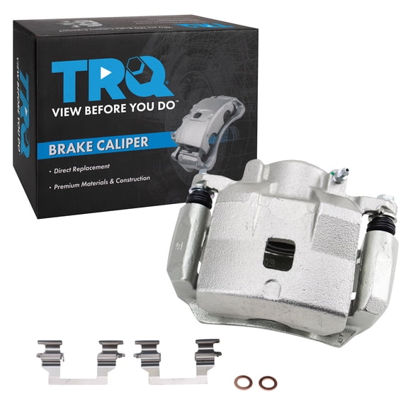 TRQ Front Left Brake Caliper w/Bracket Drivers Side Compatible with 2005-2008 Chevrolet Cobalt 2008-2010 HHR 2007-2009 Pontiac G5 2005 Saturn Ion
