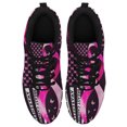 thumbnail image 2 of Breast Cancer Awareness Running Shoes Sneakers Mesh Black Size 7.5, 2 of 5