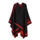 thumbnail image 1 of Sonducket Poncho grueso de invierno, capa portátil para mantener el calor, chal cálido, accesorio de vestir para viajes de trabajo diarios Abrigos y chamarras Rojo, 1 of 6