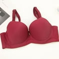 thumbnail image 5 of Bmawag Underwire Bras for Women Plus Size Adjustable Shoulder Straps Lace Bra Underwiree Extra-Elastic Bra Active Yoga Sports Bras Wine 105C, 5 of 6
