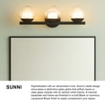 thumbnail image 4 of 57443BK-LL Hinkley Lighting Sunni - 15W 3 LED Medium Bath Vanity-9 Inch Tall and 24 Inch Wide-Black Finish, 4 of 20