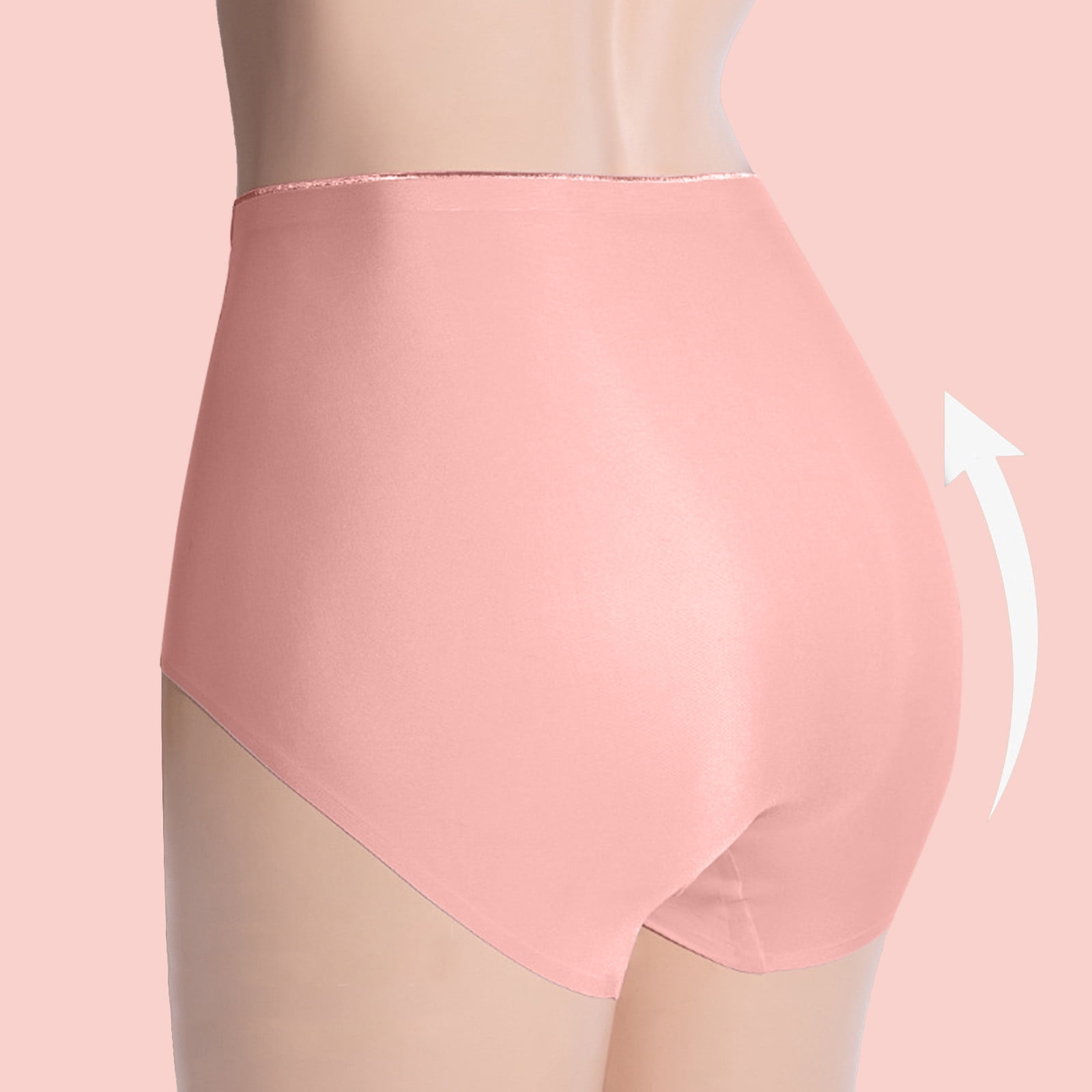 eczipvz Cotton Underwear for Women Women Seamless V Shaped Belly Support  Briefs During Pregnancy Breathable Low Waist Underwear Beige,XL 