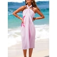 thumbnail image 6 of SHEWIN Womens Swimsuit Cover ups Sarong Wraps for Women Bikini Bathing Suit Cover Up Sarong Pareo Wraps Beach Coverup Pink, 6 of 10