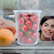32 oz. - 24 Count Plastic Deli Containers with Lids - Disposable Food Storage Containers With Airtight Lids, Ideal for Soups, Stews, and Meal Prep