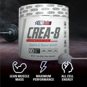 EHP Labs CREA-8 Creatine Monohydrate Powder - Unflavored Creatine Powder for Muscle Growth, Increased Strength, Enhanced Energy Output and Improved Performance - 100 Servings (500g)
