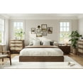 thumbnail image 3 of Minimalist Sturdy Wood Queen Platform Bed Frame – Sturdy Wooden Slat Support, No Headboard, No Box Season Needed, Easy Assembly, 3 of 10