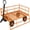 1200 lbs | Orange, variant on Gaderth 1200 LBS Capacity Utility Steel Garden Cart, Outdoor Wagon with 13" Tires&2-in-1 Handle, Heavy Duty Pullable Garden Wagon Yard Cart, Mesh Garden Wagon with Removable Sides