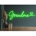thumbnail image 3 of Glowneon Grandma With Heart Neon Sign, Family Wall Decor, 3 of 4