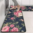 thumbnail image 2 of Kitchen Rugs Sets Of 2,Pioneer Flower Floral Print Pattern Anti Fatigue Kitchen Mat Rugs Non Slip Washable,Decorative Kitchen Floor Mats for Kitchen,Sink,Laundry,17"x47"+17"x47", 2 of 5
