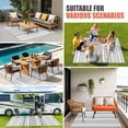 thumbnail image 4 of Black White Striped Outdoor Rug for Patio/Deck/Porch, Non-Slip Large Area Rug 6 x 9 Ft, Modern Farmhouse Geometric Indoor Outdoor Rugs Washable Area Rugs, Reversible Camping Rug Carpet Runner, 4 of 8