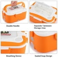 thumbnail image 4 of 1.5L Portable Car Electric Heater Lunch Box Reusable Food Storage Warmer With Detachable Stainless Steel Container With Auto Charging Function For Car Use, 4 of 6