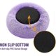 thumbnail image 4 of Round Dog Bed for Cat Puppy Pet Soft Plush Sofa Cushion Puppy Sleeping Nest Purple M-60cm, 4 of 5