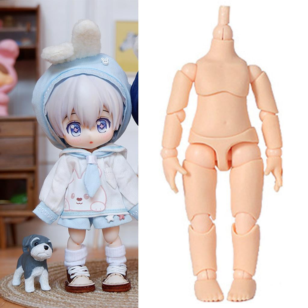 13 Ball Jointed Doll Nude Body No Head OB11 Dolls DIY Making Parts Kids  Toys - Walmart.com