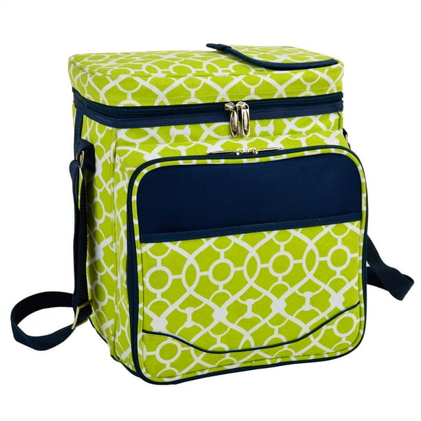 Picnic Cooler with Adjustable Shoulder Strap in Green