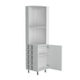 thumbnail image 3 of Newboti Furniture Corner Bar Single Door Cabinet Two Shelves, Ten Built-in Wine Rack, Two Interior Shelves 19611, 3 of 8