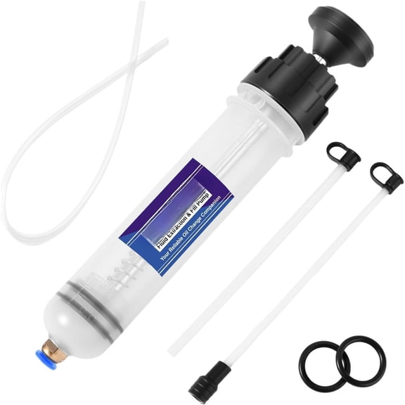 Fluid Extractor Pump, Manual Oil Extractor for , ATVs & Lawn Mowers - Oil Transfer Pump with Flexible Hoses, /Transmission Fluid Extractor, Oil Change Tools 7 oz (200 ml)