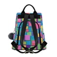 thumbnail image 2 of FORMRS Women's Travel Backpack Purse Anti-Theft Hidden Pockets Casual Shoulder Bag, Colorful Geometric Pattern, 2 of 7