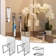thumbnail image 2 of Hearth & Gear Bathroom Wall Mounted Holder Toothpaste Toothbrush Head Self Toothbrush And Toothpaste Holder Space Saving over Drying Adjustable Drainer Roll up Dish Drying Rack over The Kitchen, 2 of 7