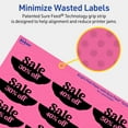 thumbnail image 5 of Avery Oval Scalloped Labels, Bright Pink, 1-1/8" x 2-1/4", 210ct, 5 of 11