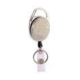 thumbnail image 2 of BE-TOOL Retractable Keychain Easy Pull Button for Student ID Cards Employee Work Card Holders Rhinestones Shape, 2 of 9