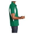 thumbnail image 3 of Mens Side Blocked Polyester Micropique Sport-Wick Polo Kelly Green/ White 5X-Large, 3 of 7