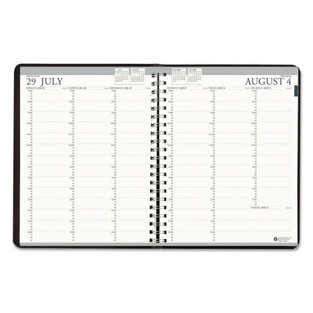 Doolittle Professional Planner - House of Doolittle Recycled Professional Academic Weekly Planner, 8-1/2 x 11, Black, 2017-2018