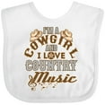 thumbnail image 3 of Inktastic Cowgirl Country Music Lover Girls Baby Bib, 3 of 4