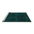 thumbnail image 2 of Ahgly Company Machine Washable Indoor Rectangle Oriental Turquoise Blue Modern Area Rugs, 2' x 3', 2 of 4