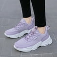thumbnail image 2 of Sopiago Women's Fashion Sneakers Women's GOwalk Dazzling Lace-up Comfort Athletic Walking Sneaker Purple,41, 2 of 6