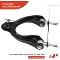thumbnail image 4 of A-Premium 8Pcs Front Suspension Kit Upper Control Arm Ball Joint Sway Bar Link Rack and Pinion Bellow Compatible with Honda Civic 1992-1995 Civic Del Sol 1993-1997 Acura Integra 1994-2001, 4 of 9
