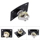 thumbnail image 5 of Conector de placa de salida rectangular, cubierta cuadrada de metal para guitarra eléctrica estilo, 2 colores, plateado para guitarra eléctrica, 5 of 7