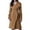 Brown, variant on Women's Lapel Pea Trench Coat Long Jacket Open Front Belted Overcoat with Belt
