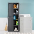 thumbnail image 4 of Sterilite Adjustable 4-Shelf Storage Cabinet With Doors, Gray | 01423V01, 4 of 8