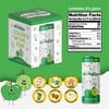 Oodles of Doodles Kids' Green Apple & Lime Sparkling Water, Color on The Can, 8.4 fl oz, 4 Cans