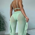 thumbnail image 2 of Bathing Suit 3Pcs/Set Swim Pool Matching Padded Charming Bra Briefs Swimwear Set with Long Pants, 2 of 5