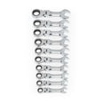 thumbnail image 4 of Juego de llaves GEARWRENCH, 10 piezas, 12 unidades Combinación métrica de trinquete con cabeza rechoncha, 4 of 9