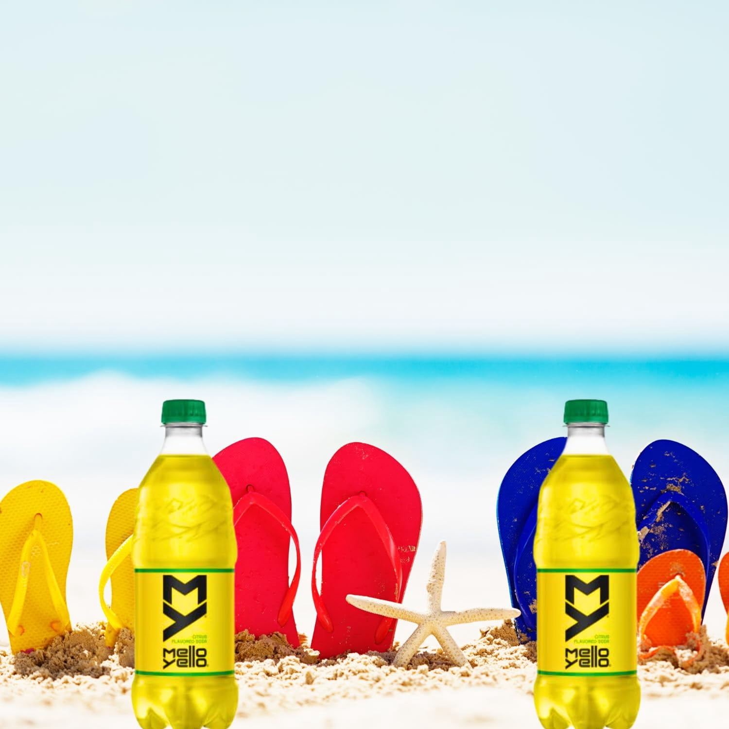 Mello Yellow Citrus Flavored Soft Drink Bundled by Louisiana Pantry (24 Pack 20 oz Bottles)