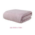 thumbnail image 2 of HOZVOMI 1Pc Velvet Bath Towels for Adult Daily Use, Strip Patterned Bath Sheets, Soft Hair Towels, Beach Towel, Large Bathroom Sheet, Wash Cloths for Showering, Quick Dry Towel, Pink, 2 of 3